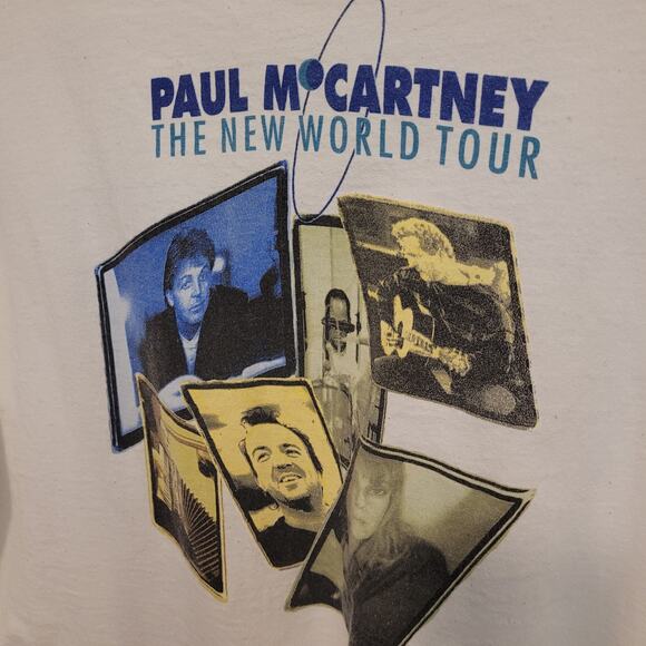 Vintage 1993 Paul McCartney “The New World Tour” Single Stitch Tee – Brockum XL - Picture 4 of 12